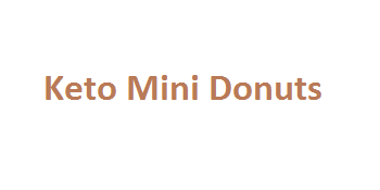 Keto Mini Donuts